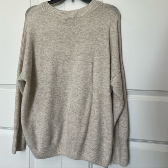 NWOT CeCe Cream and Pink Crew Neck Sweater with Vintage Heart Design - Picture 5 of 14